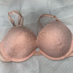 Lace Push-Up Bra in Blush Pink - Women Intimates